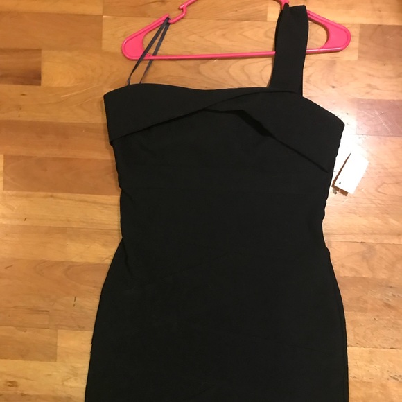 Deb Dresses & Skirts - XL- DEB BLACK ONE STRAP MINI DRESS